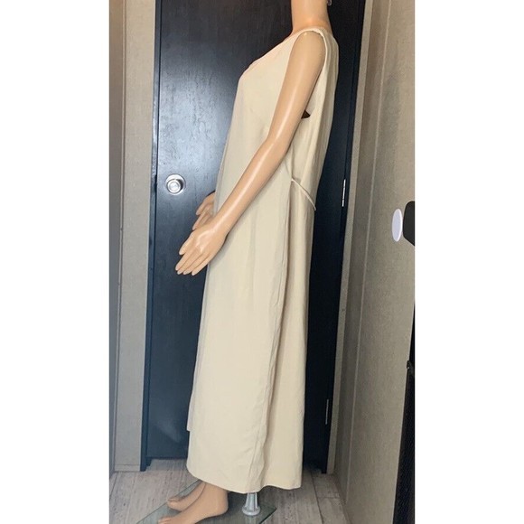 Anna Maxwell size 16w beige maxi dress with tie waist - Picture 3 of 11